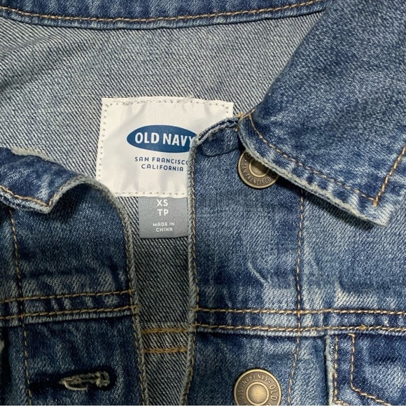 Women’s cropped denim jean jacket Old Navy XS blue - Picture 5 of 15